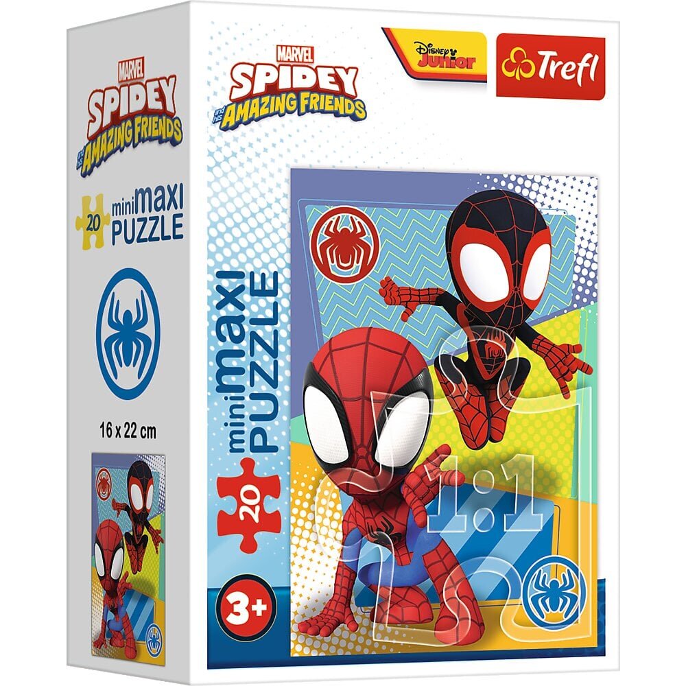 TREFL SPIDER-MAN Mini Maxi pusle Spidey, 20 osa hind ja info | Pusled | kaup24.ee