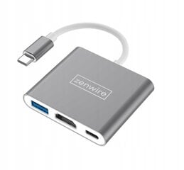 3in1 MHL-adapter HUB USB-C 3.1 HDMI 4K PD-adapter MacBook DEX Zenwire hind ja info | USB jagajad, adapterid | kaup24.ee