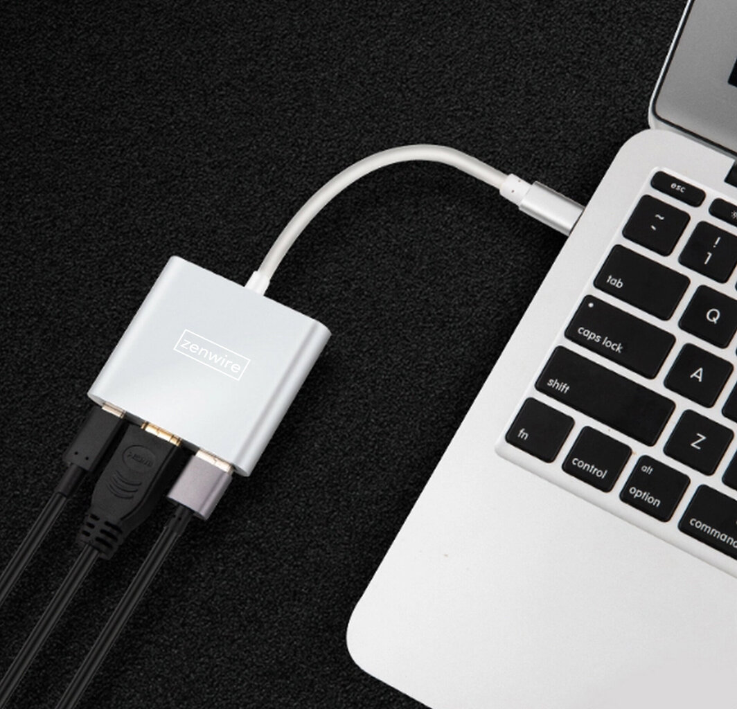 Zenwire HUB USB-C (5CFB-4386C) hind ja info | USB jagajad, adapterid | kaup24.ee