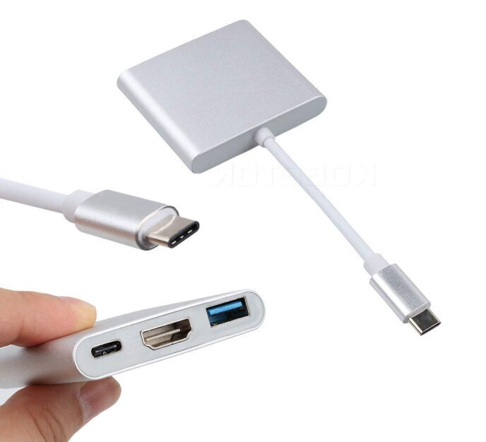 Zenwire HUB USB-C (5CFB-4386C) цена и информация | USB jagajad, adapterid | kaup24.ee