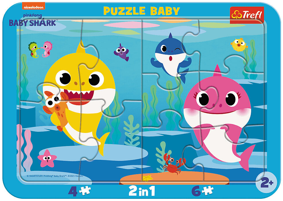 Pusle Baby Shark, 10 tk цена и информация | Pusled | kaup24.ee