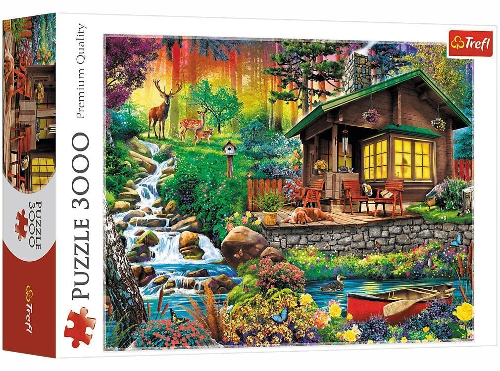 Maja metsas Puzzle Trefl 3000 hind ja info | Pusled | kaup24.ee