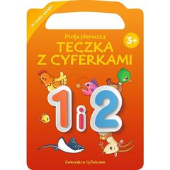 numbritega loomad - numbrid 1 ja 2 hind ja info | Värviraamatud | kaup24.ee