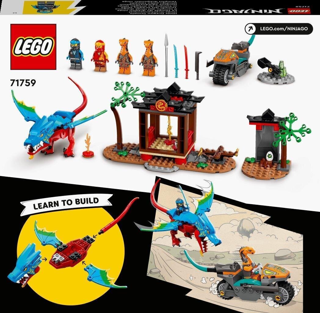 71759 LEGO® NINJAGO Ninja Draakoni tempel цена и информация | Klotsid ja konstruktorid | kaup24.ee