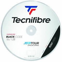 Струны для теннисных ракеток Tecnifibre BLACK CODE 200 м, 1,28 мм, черные цена и информация | Товары для большого тенниса | kaup24.ee