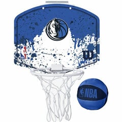 Баскетбольная корзина Wilson Dallas Mavericks Mini Синий цена и информация | Баскетбольные щиты | kaup24.ee