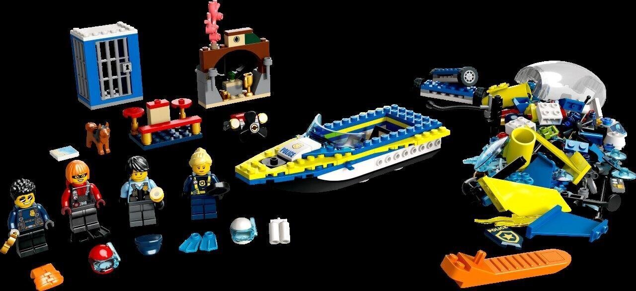 60355 LEGO® City Missions Veepolitsei detektiivi missioonid цена и информация | Klotsid ja konstruktorid | kaup24.ee