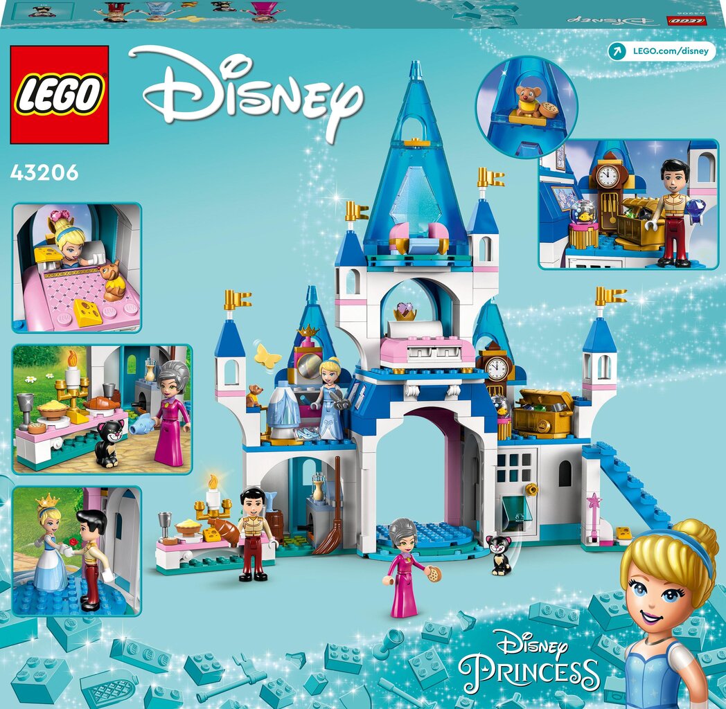 43206 LEGO® | Disney Princess Tuhkatriinu ja võluva printsi loss hind ja info | Klotsid ja konstruktorid | kaup24.ee