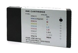 G&G tindikassett Epson C13T563200 T5632 STYLUS PRO 7800 9800 - hind ja info | Tindiprinteri kassetid | kaup24.ee