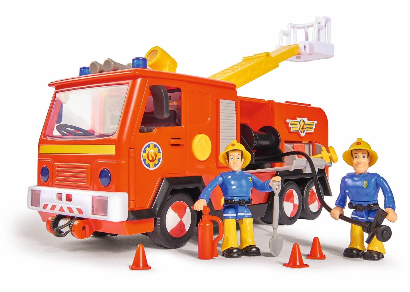 Tuletõrjeauto tulede ja helidega Simba Dickie Toys Fireman Sam (Tuletõrjuja Sam) Jupiter + 2 kujukest цена и информация | Poiste mänguasjad | kaup24.ee