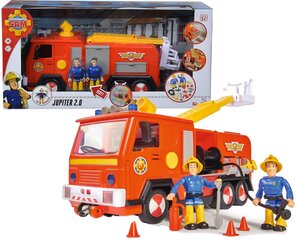 Пожарная машина со светом и звуком Simba Dickie Toys Fireman Sam Jupiter + 2 фигурки цена и информация | Игрушки для мальчиков | kaup24.ee