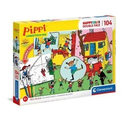 Clementoni kahepoolne pusle Pipi Pikksukk 104 tk цена и информация | Настольные игры, головоломки | kaup24.ee