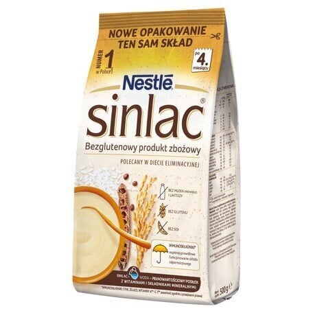 Piimavaba puder allergilistele lastele, Nestle BEBA Sinlac, alates 4 kuud, 500 g hind ja info | Pudrud | kaup24.ee