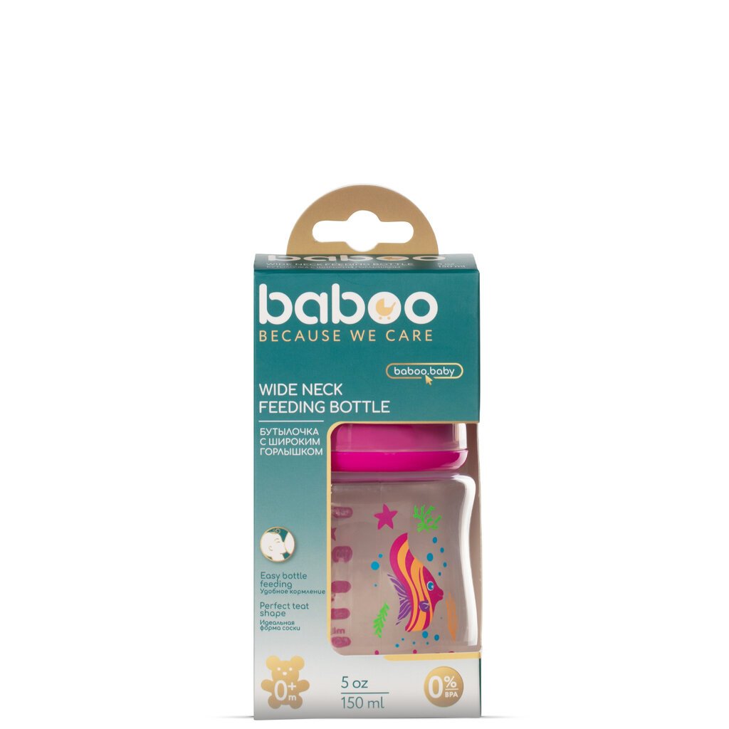 Lutipudel Baboo Sea Life, 150 ml, 0+ kuud. hind ja info | Lutipudelid ja aksessuaarid | kaup24.ee