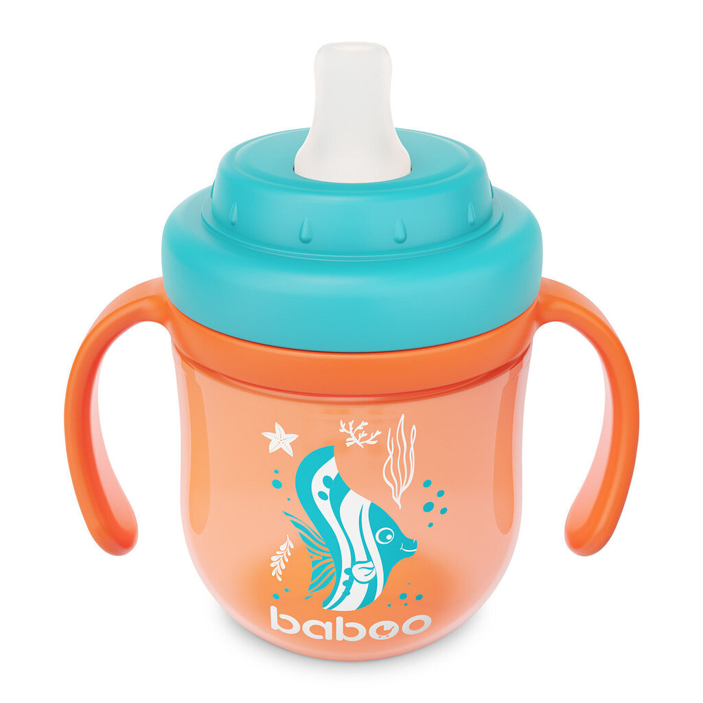 Pudel Baboo silikoonist tilaga, 200 ml, Sealife, 6+ kuud hind ja info | Lutipudelid ja aksessuaarid | kaup24.ee