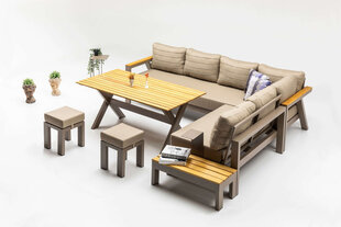 Комплект уличной мебели из 6 частей Floriane Garden Daisy, коричневый цена и информация | Комплекты уличной мебели | kaup24.ee