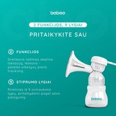Baboo электрический молокоотсос и подушечки для бюстгальтера, 60 шт цена и информация | Молокоотсосы | kaup24.ee