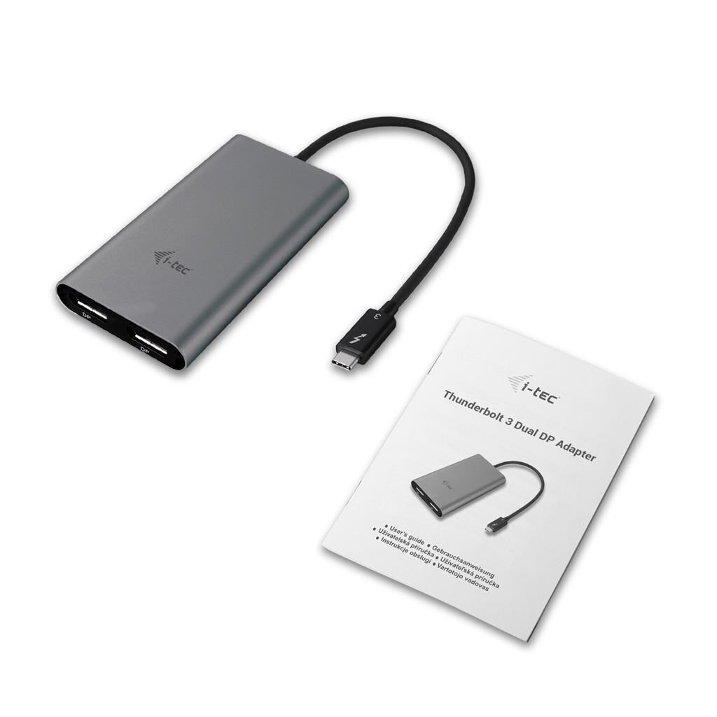 Adapter iTC TB3DUAL4KDP цена и информация | USB jagajad, adapterid | kaup24.ee