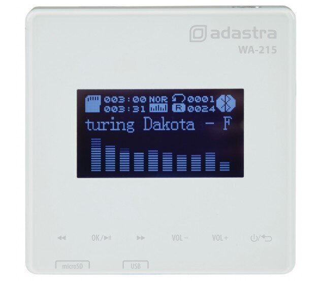 Adastra, WA-215-SET paigaldussüsteem laekõlaritele ja seinavõimendile koos mängijaga, 2 x 6,5 ′ ′, 2 x 15W, valge цена и информация | Koduaudio ja "Soundbar" süsteemid | kaup24.ee