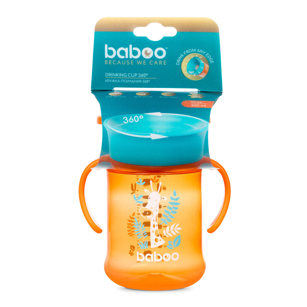 Pudel Baboo 360°, 300 ml, Safari, alates 6 elukuust hind ja info | Lutipudelid ja aksessuaarid | kaup24.ee