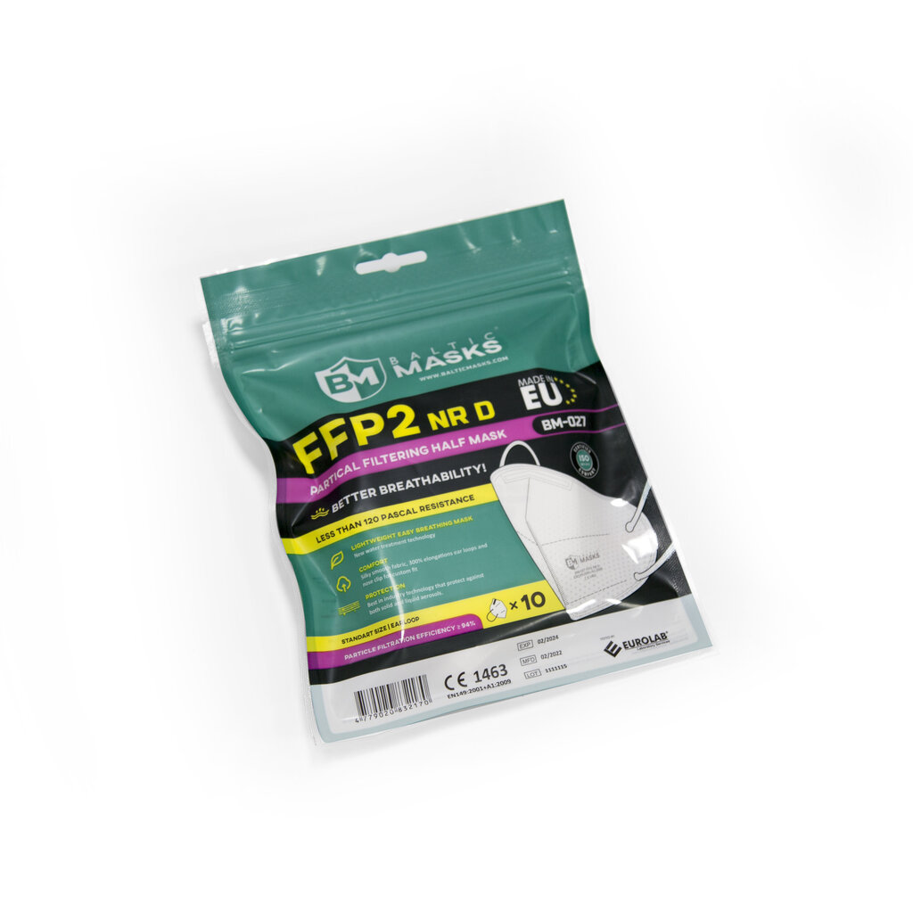 FFP2 respiraator, 500 tk. BM-027 NRD цена и информация | Peakaitsmed | kaup24.ee