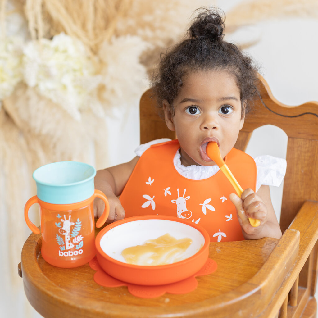 Baboo lauanõude komplekt, 4+ kuud, oranž hind ja info | Laste sööginõud | kaup24.ee