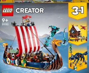 31132 LEGO® Creator Корабль викингов и змея Мидгард цена и информация | Конструкторы и кубики | kaup24.ee