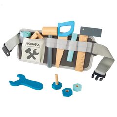 Puidust tööriistakomplekt koos vööga Woomax, 3 + цена и информация | Развивающие игрушки | kaup24.ee