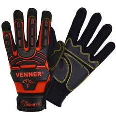Ударопрочные рабочие перчатки красного цвета VENNER Active Impact цена и информация | Рабочие перчатки | kaup24.ee