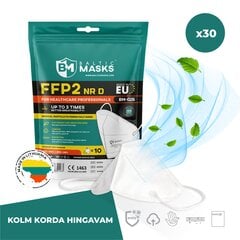 Meditsiinilised respiraatorid FFP2 BM-026 NRD, 30 tk. hind ja info | Esmaabi | kaup24.ee