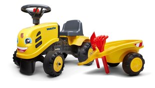 FALK Baby Komatsu kollane traktor haagisega + lisavarustus alates 1 a цена и информация | Игрушки для мальчиков | kaup24.ee