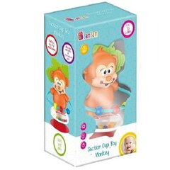 Погремушка MONKEY WITH SUCTION CUP цена и информация | Drewniana Wieża Piramida Kura Nakładanie Kolorowych Kwadratów LD-15 15276 | kaup24.ee