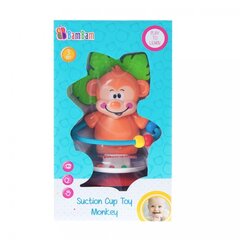 Погремушка MONKEY WITH SUCTION CUP цена и информация | Drewniana Wieża Piramida Kura Nakładanie Kolorowych Kwadratów LD-15 15276 | kaup24.ee