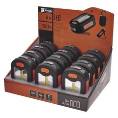 LED taskulamp, Cob, magnetiga ja konksuga, 200lm, 3 x AAA, 34 x 61 x 92mm hind ja info | Taskulambid, prožektorid | kaup24.ee