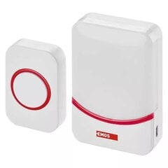 Juhtmeta uksekell, 90dB, 3 x AAA või mikro-USB 5V, P5732, Emos цена и информация | Дверные звонки, глазки | kaup24.ee