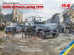 Liimitav mudel ICM DS3515 Battle of France, spring 1940. German combat vehicles 1/35. цена и информация | Склеиваемые модели | kaup24.ee