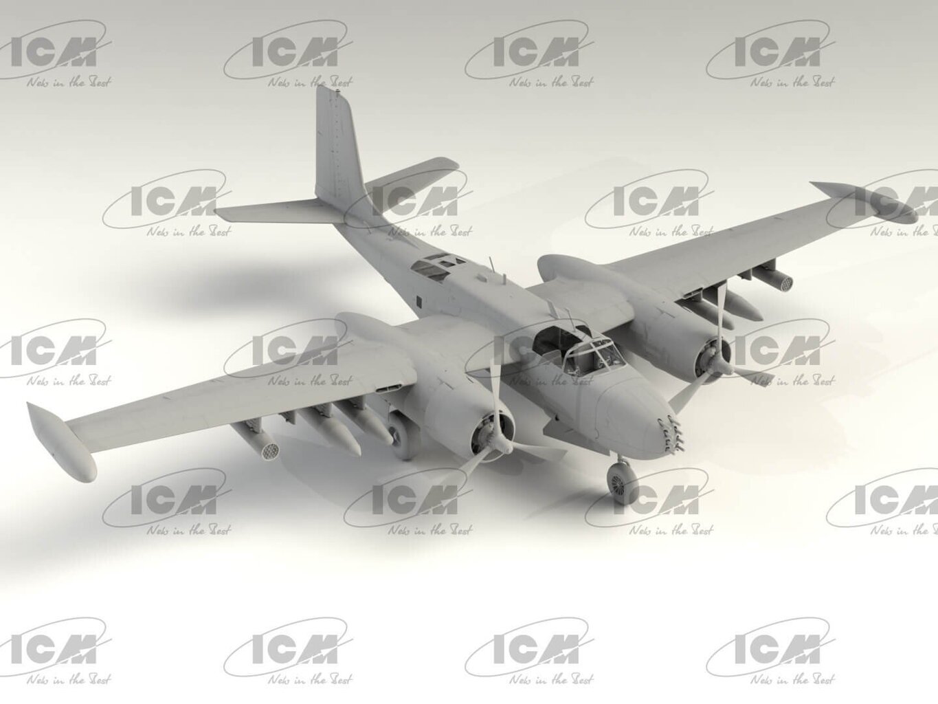 Kokkupandav mudel ICM 48278 B-26K Counter Invader (early), US Attack Aircraft 1/48 hind ja info | Liimitavad mudelid | kaup24.ee