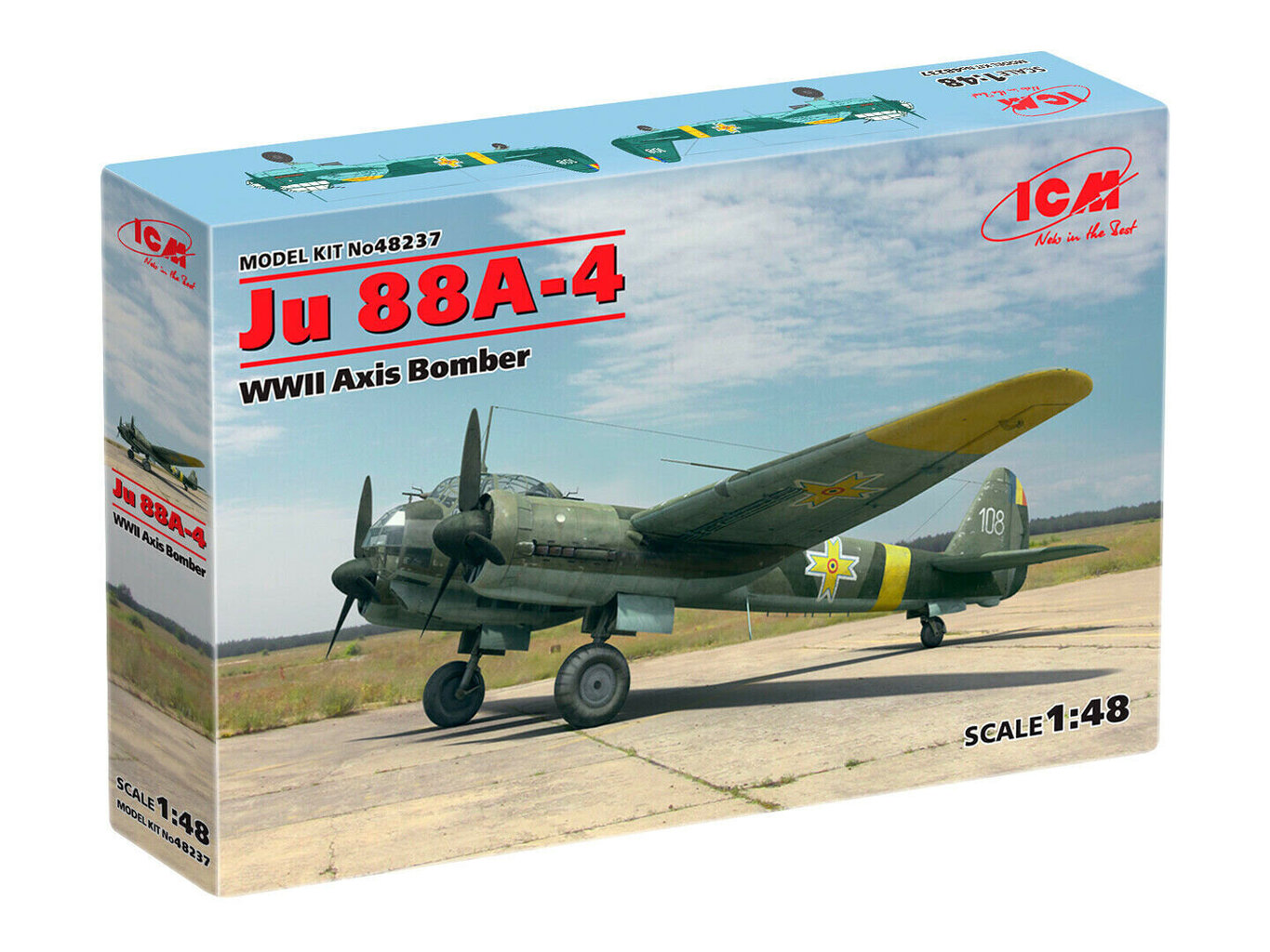 Kokkupandav mudel ICM 48237 Ju 88A-4, WWII Axis Bomber 1/48 hind ja info | Liimitavad mudelid | kaup24.ee