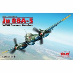 Сборная модель ICM 48232 Ju 88A-5, WWII German Bomber 1/48 цена и информация | Склеиваемые модели | kaup24.ee