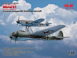 Kokkupandav mudel ICM 48101 Mistel S1, German composite training aircraft 1/48 hind ja info | Liimitavad mudelid | kaup24.ee