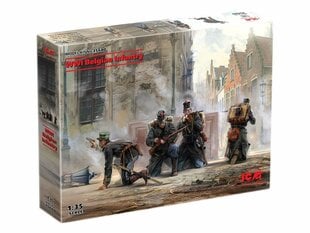 Сборная модель ICM 35680 WWI Belgian Infantry 1/35 цена и информация | Склеиваемые модели | kaup24.ee