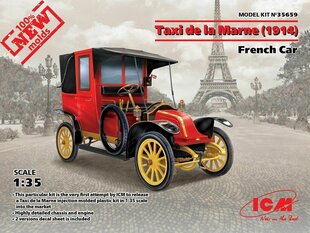 Kokkupandav mudel ICM 35659 Taxi de la Marne (1914), French Car 1/35 hind ja info | Liimitavad mudelid | kaup24.ee