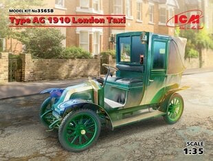 Сборная модель ICM 35658 Type AG 1910 London Taxi 1/35 цена и информация | Склеиваемые модели | kaup24.ee