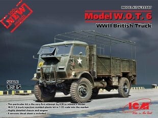 Kokkupandav mudel ICM 35507 Model W.O.T. 6, WWII British Truck 1/35 hind ja info | Liimitavad mudelid | kaup24.ee