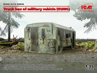 Сборная модель ICM 35010 Truck box of military vehicle (KUNG) 1/35 цена и информация | Склеиваемые модели | kaup24.ee