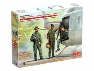 Сборная модель ICM 32114 US Helicopter Pilots (Vietnam War) 1/32 цена и информация | Склеиваемые модели | kaup24.ee