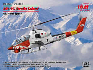 Сборная модель ICM 32063 AH-1G 'Arctic Cobra', US Helicopter 1/32 цена и информация | Склеиваемые модели | kaup24.ee