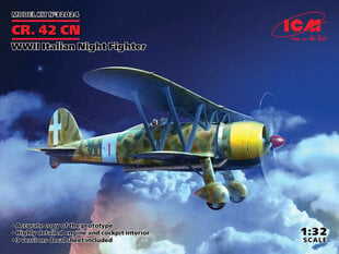 Сборная модель ICM 32024 CR. 42CN, WWII Italian Night Fighter 1/32 цена и информация | Склеиваемые модели | kaup24.ee