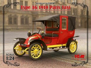 Kokkupandav mudel ICM 24030 Type AG 1910 Paris Taxi 1/24 hind ja info | Liimitavad mudelid | kaup24.ee