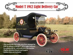 Сборная модель ICM 24008 Model T 1912 Light Delivery Car 1/24 цена и информация | Склеиваемые модели | kaup24.ee